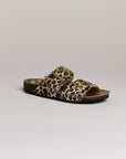 Mules femme Semerdjian Arianna cavallino léopard vue latérale