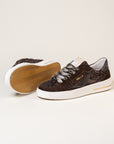 Baskets femme Semerdjian ALE E481 glitter marron – SMR23