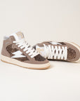 Baskets femme Semerdjian Braga C225 cuir métallisé argent – SMR23