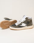 Baskets femme Semerdjian Braga C227 cuir métallisé argent – SMR23