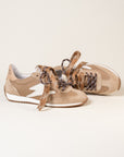 Baskets femme Semerdjian June E274 cuir beige et blanc – SMR23