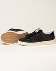Baskets femme Semerdjian Maya E177 croûte de cuir noire – SMR23