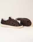 Baskets femme Semerdjian Maya E179 lacets coton marron – SMR23