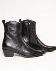Bottines Semerdjian E1454E5 Nirvana Nero vue latérale bout effilé