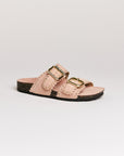 Mules femme Semerdjian Arianna cuir crosta milo vue de face