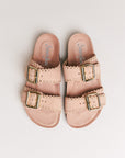 Mules femme Semerdjian Arianna cuir crosta milo vue de face