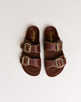 Mules femme Semerdjian Arianna cuir crosta oslo fabriqué en Europe