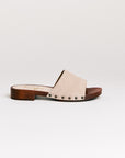 Mules femme Semerdjian Iole cuir crosta milo vue coté