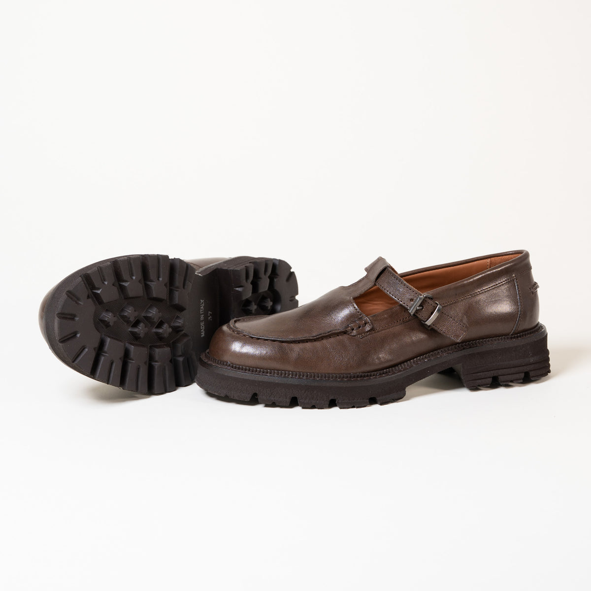 Mocassins 431/150 Nirvana Pagette — Bride en T à boucle et surpiqûres façon mocassin