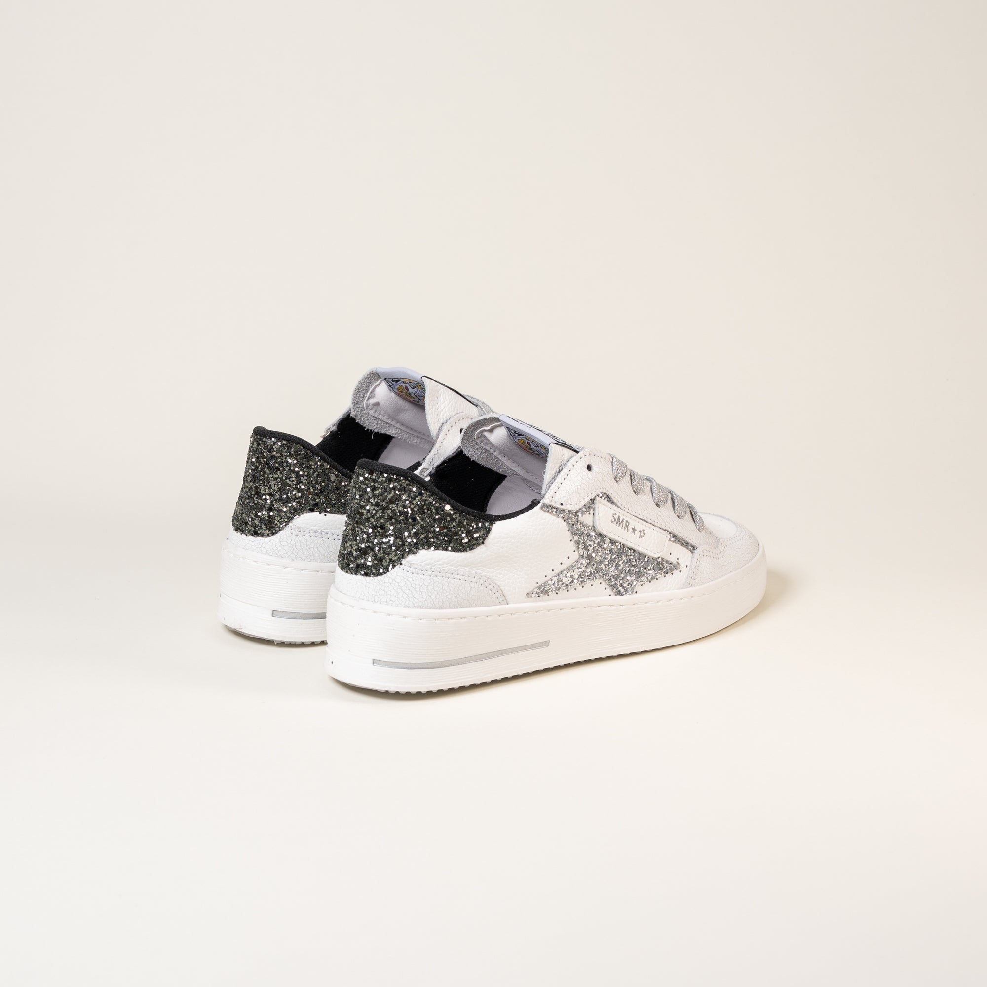 Baskets femme Semerdjian ALE E478 cuir crack blanc – SMR23
