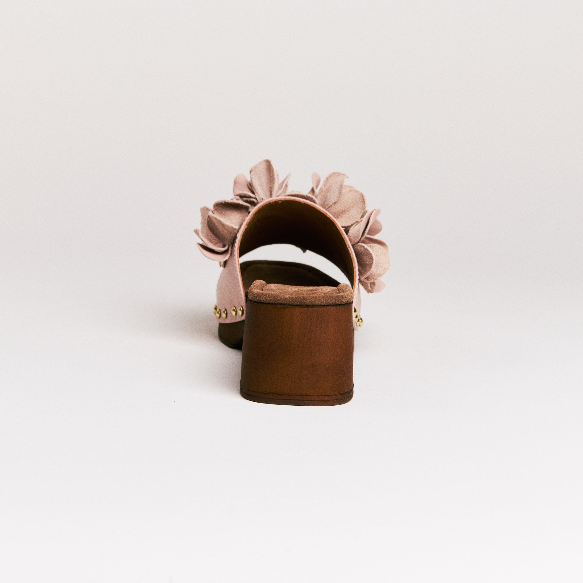 Mules femme Semerdjian Z30 Oslo cuir marron fabriqué en Europe