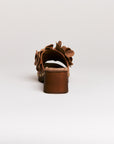 Mules femme Semerdjian Z30 cuir vitello cuoio naturel made in Europe