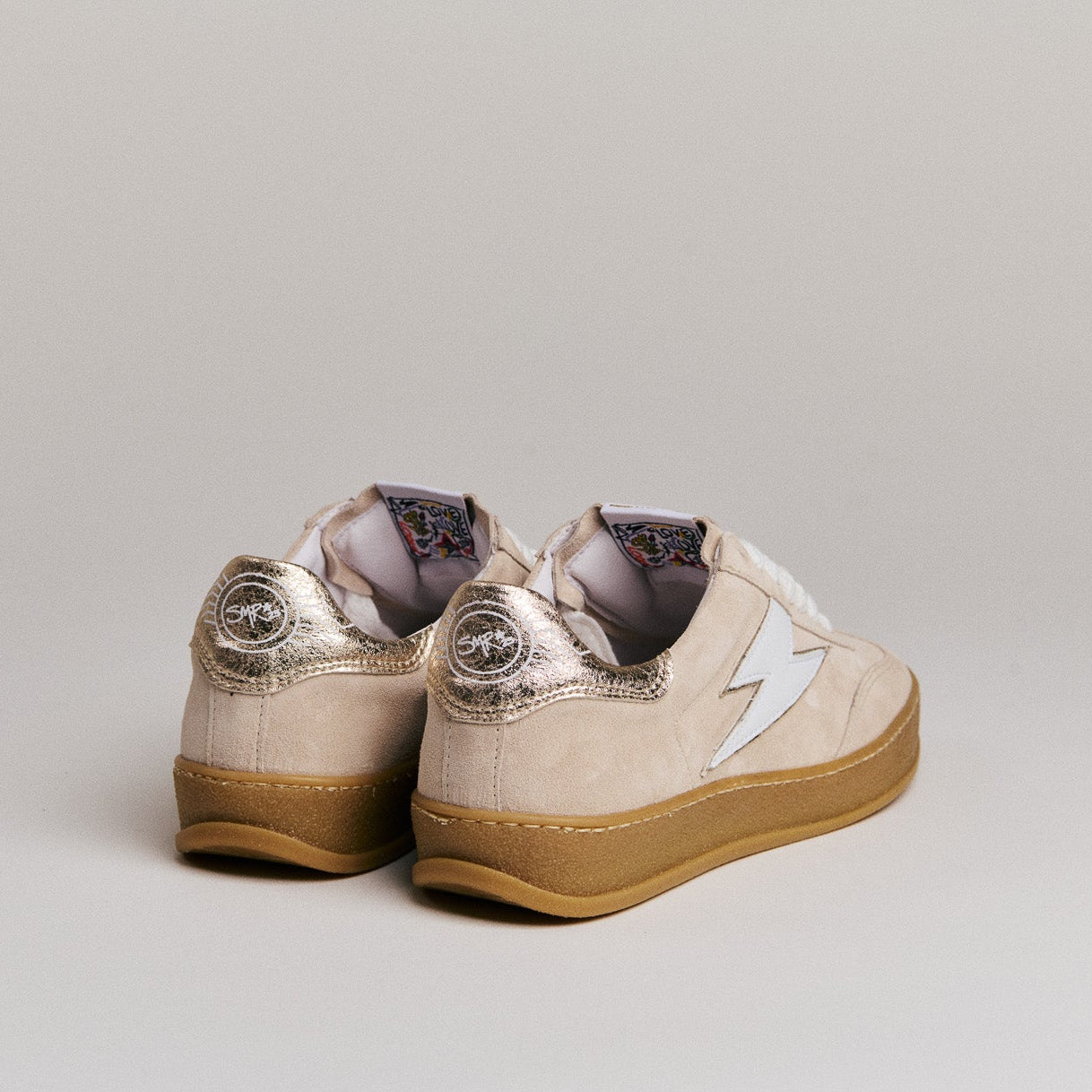 Baskets femme Semerdjian India D147 Beige – SMR23