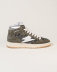 Baskets femme Semerdjian Braga C227 glitter kaki – SMR23