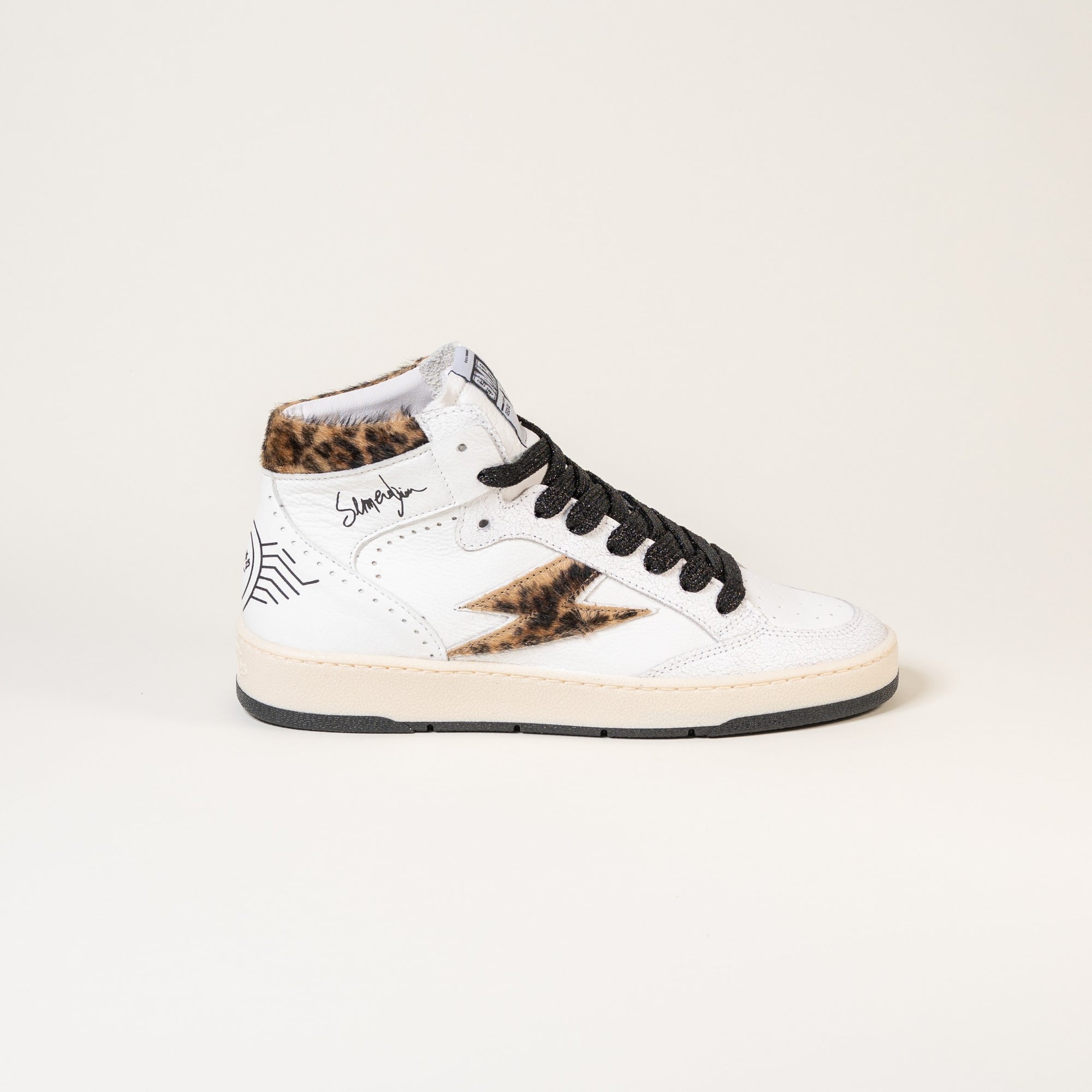 Baskets femme Semerdjian Braga E131 cuir blanc – SMR23