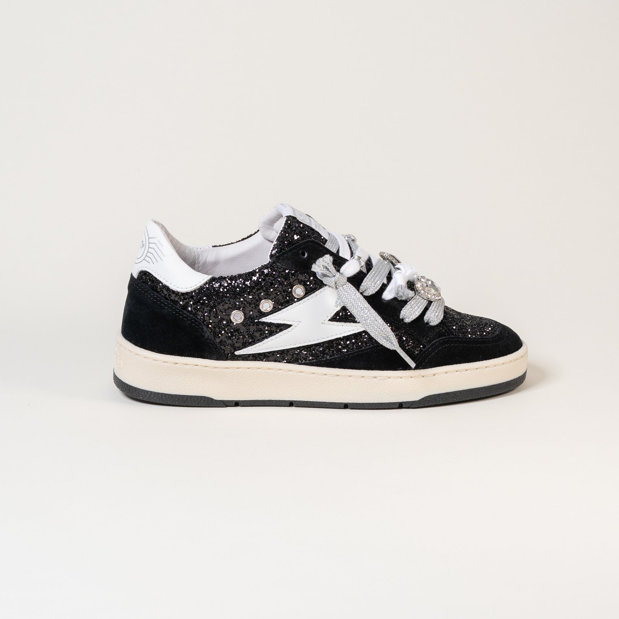 Baskets femme Semerdjian Dany E193 glitter noir – SMR23