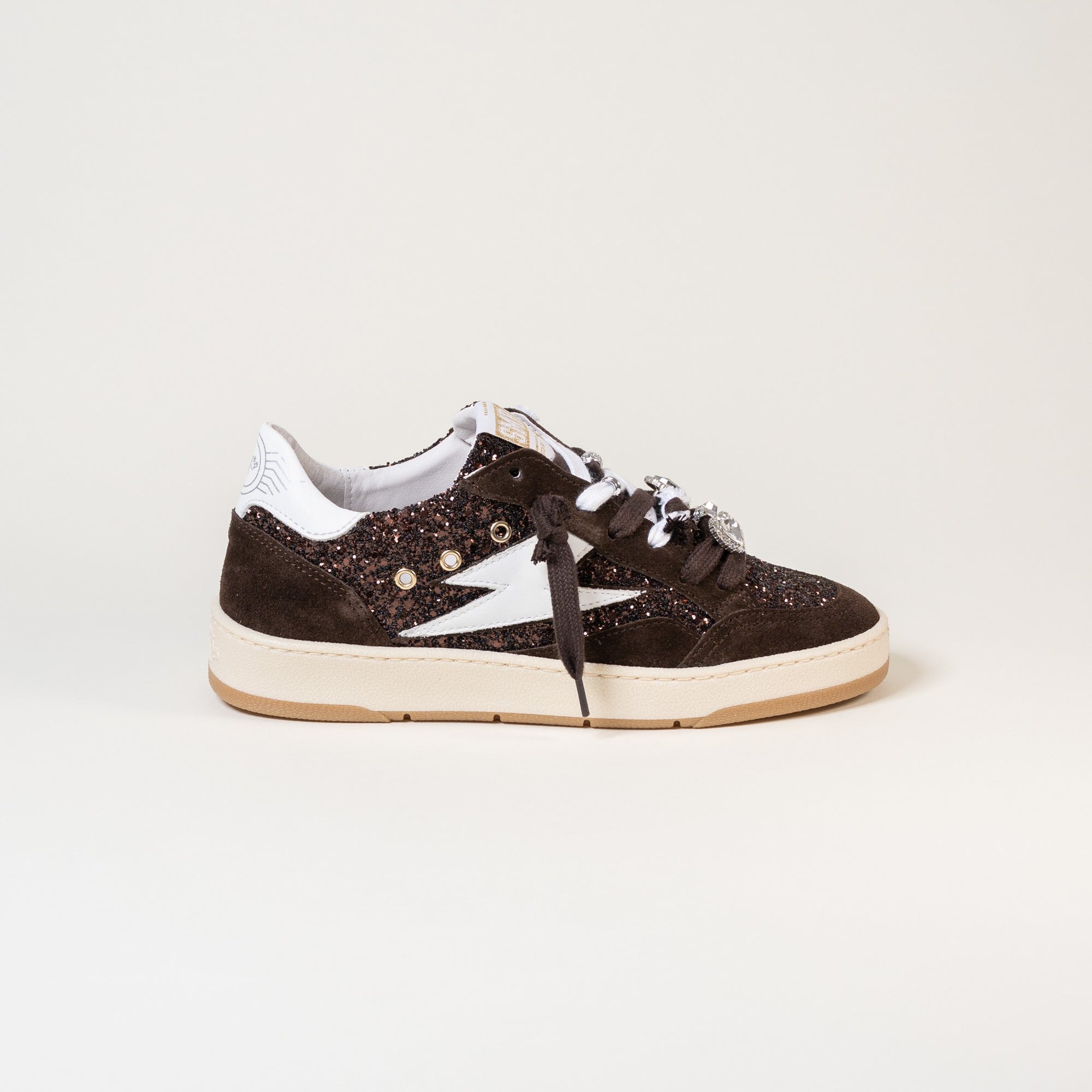 Baskets femme Semerdjian Dany E196 glitter marron – SMR23