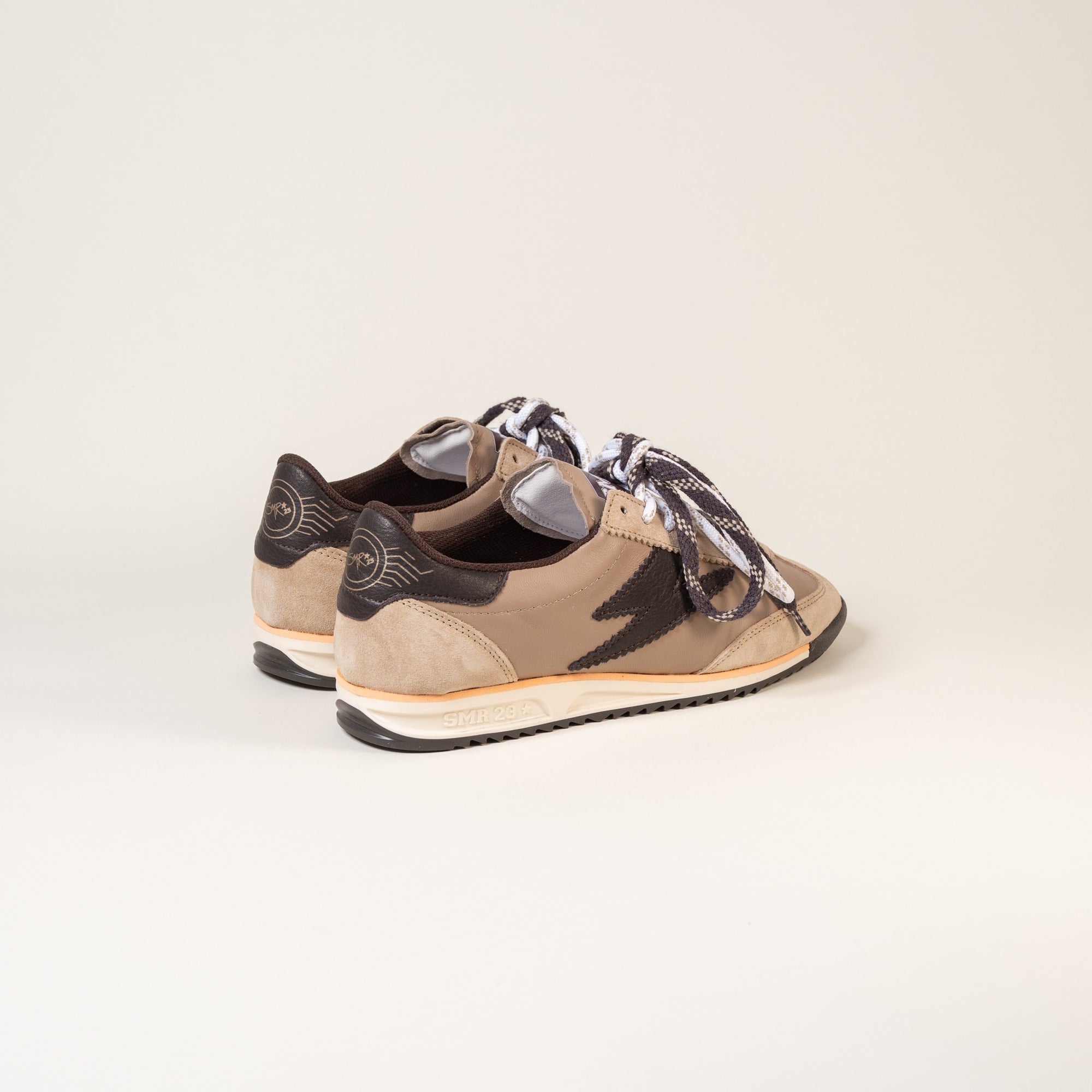 Baskets femme Semerdjian Joyce E324 croûte de cuir beige – SMR23