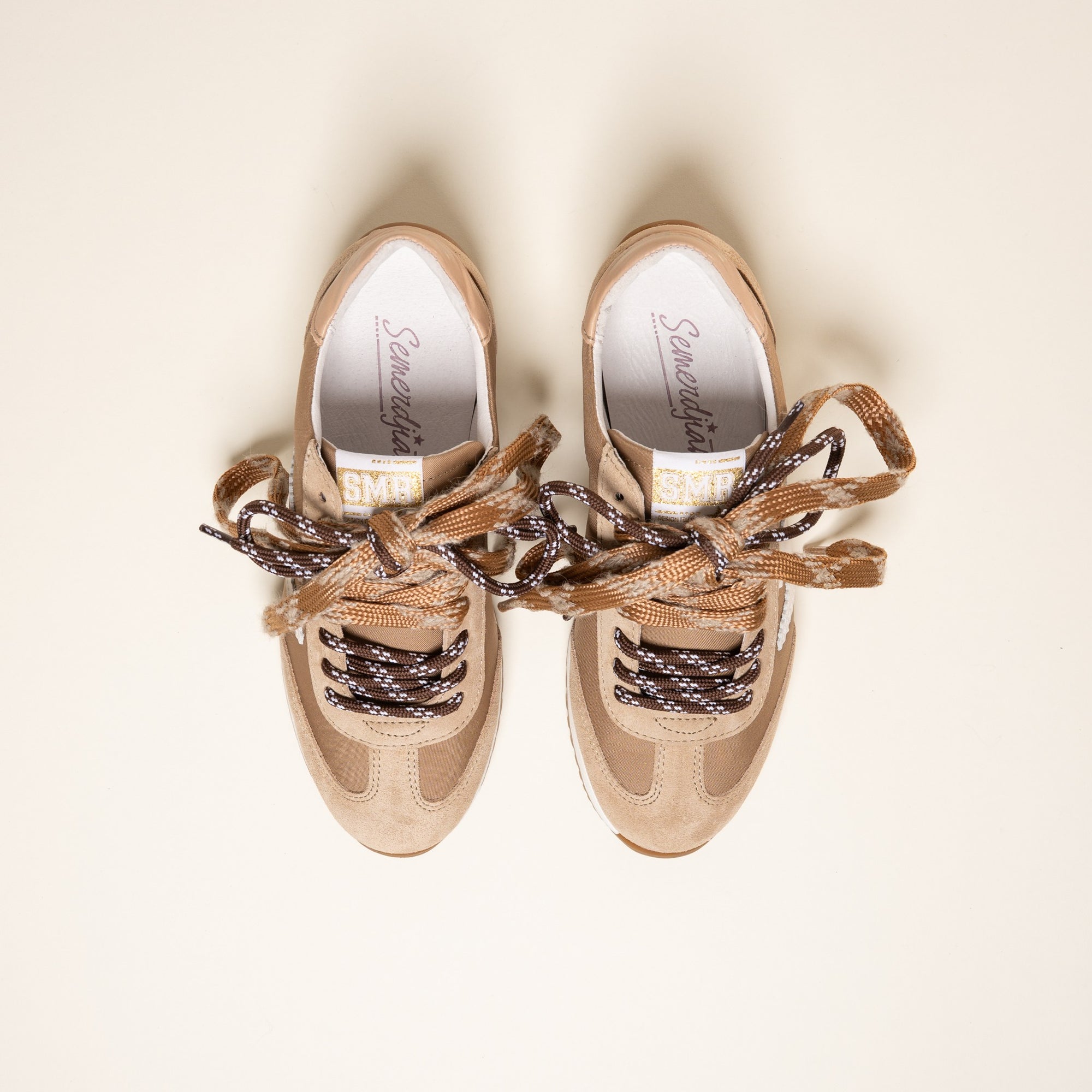 Baskets femme Semerdjian June E274 semelle blanc miel – SMR23