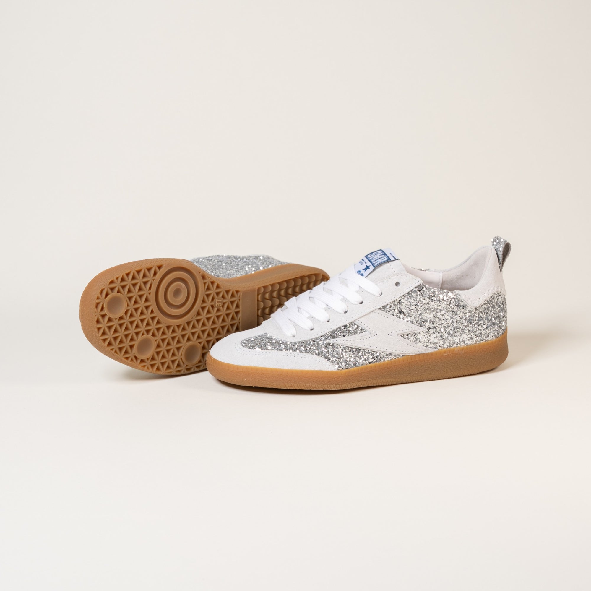 Baskets femme Semerdjian Kayla E114 croûte de cuir gris – SMR23