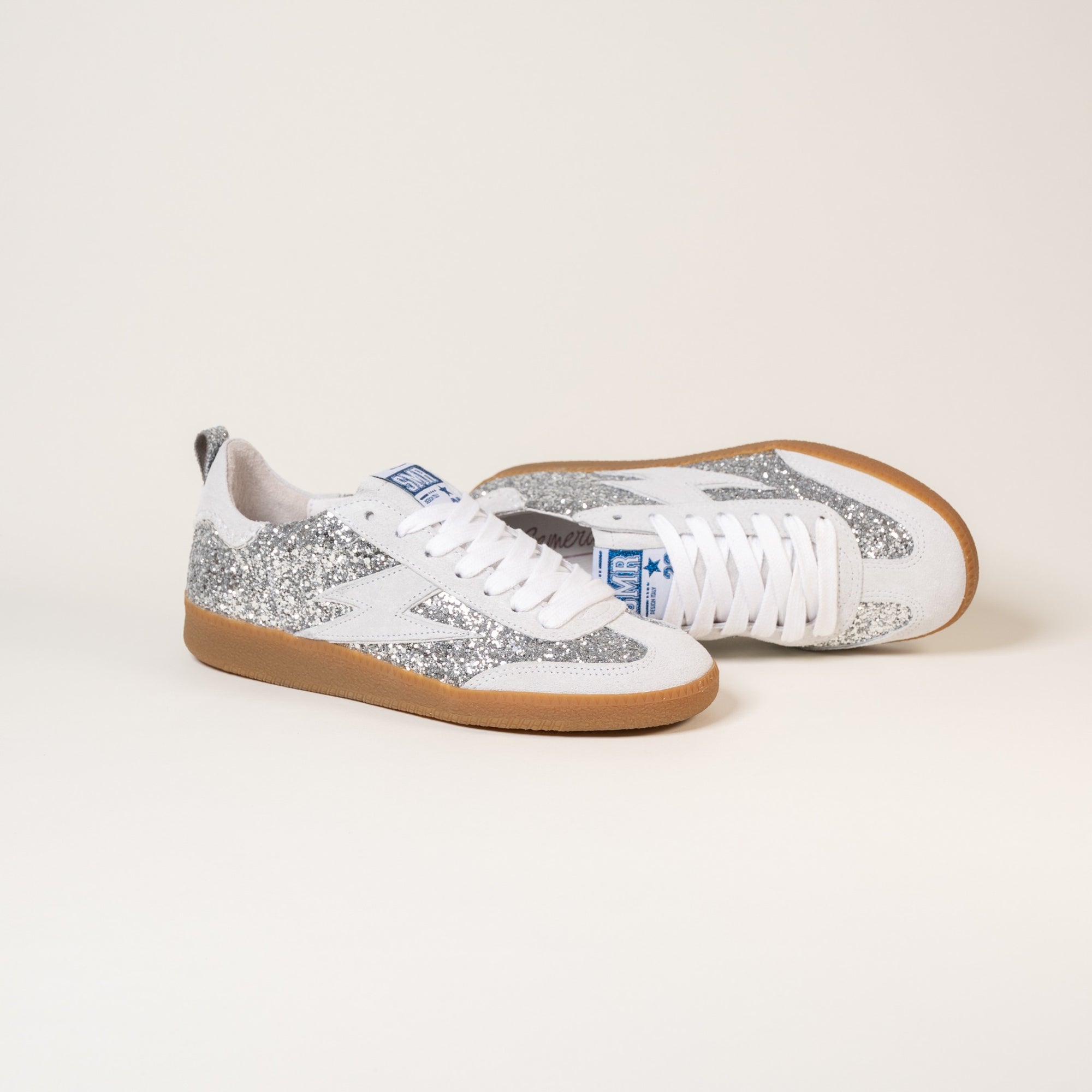 Baskets femme Semerdjian Kayla E114 lacets coton blancs – SMR23