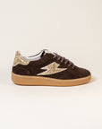 Baskets femme Semerdjian Lee E433 croûte de cuir marron – SMR23