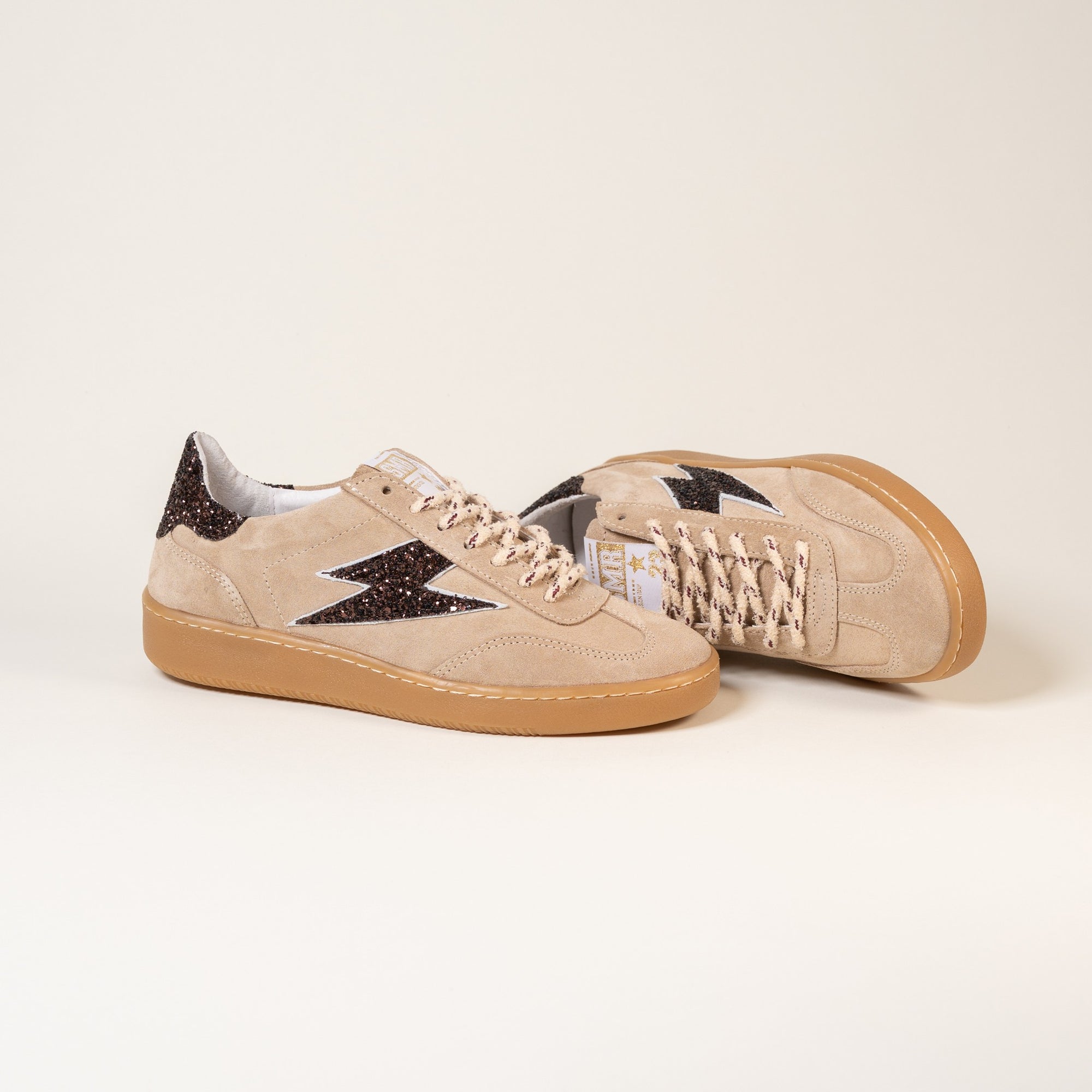Baskets femme Semerdjian Lee E434 beige et marron – SMR23