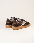 Baskets femme Semerdjian Lee E469 croûte de cuir marron – SMR23