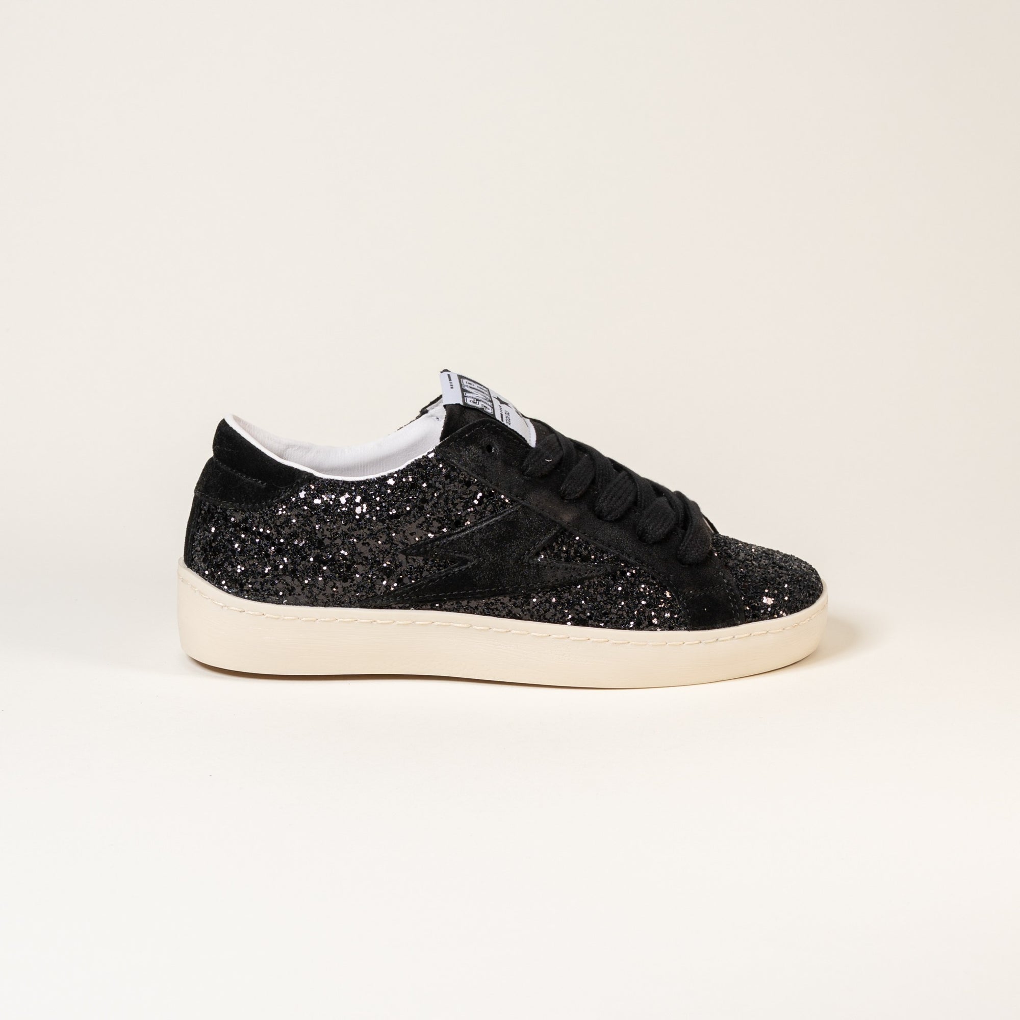 Baskets femme Semerdjian Maya E177 glitter noir – SMR23