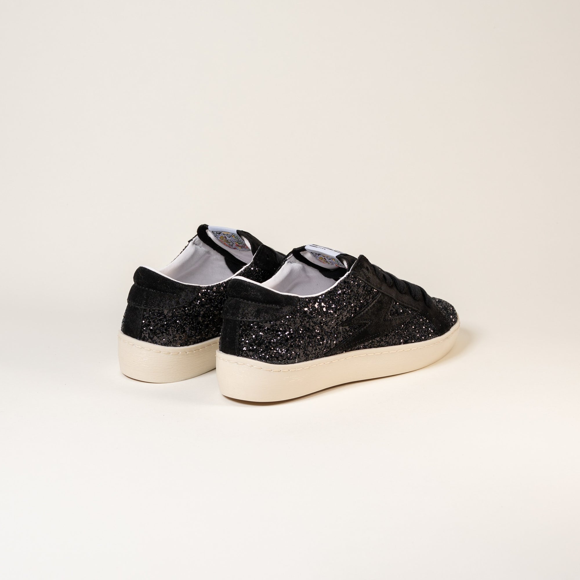 Baskets femme Semerdjian Maya E177 lacets coton noir – SMR23