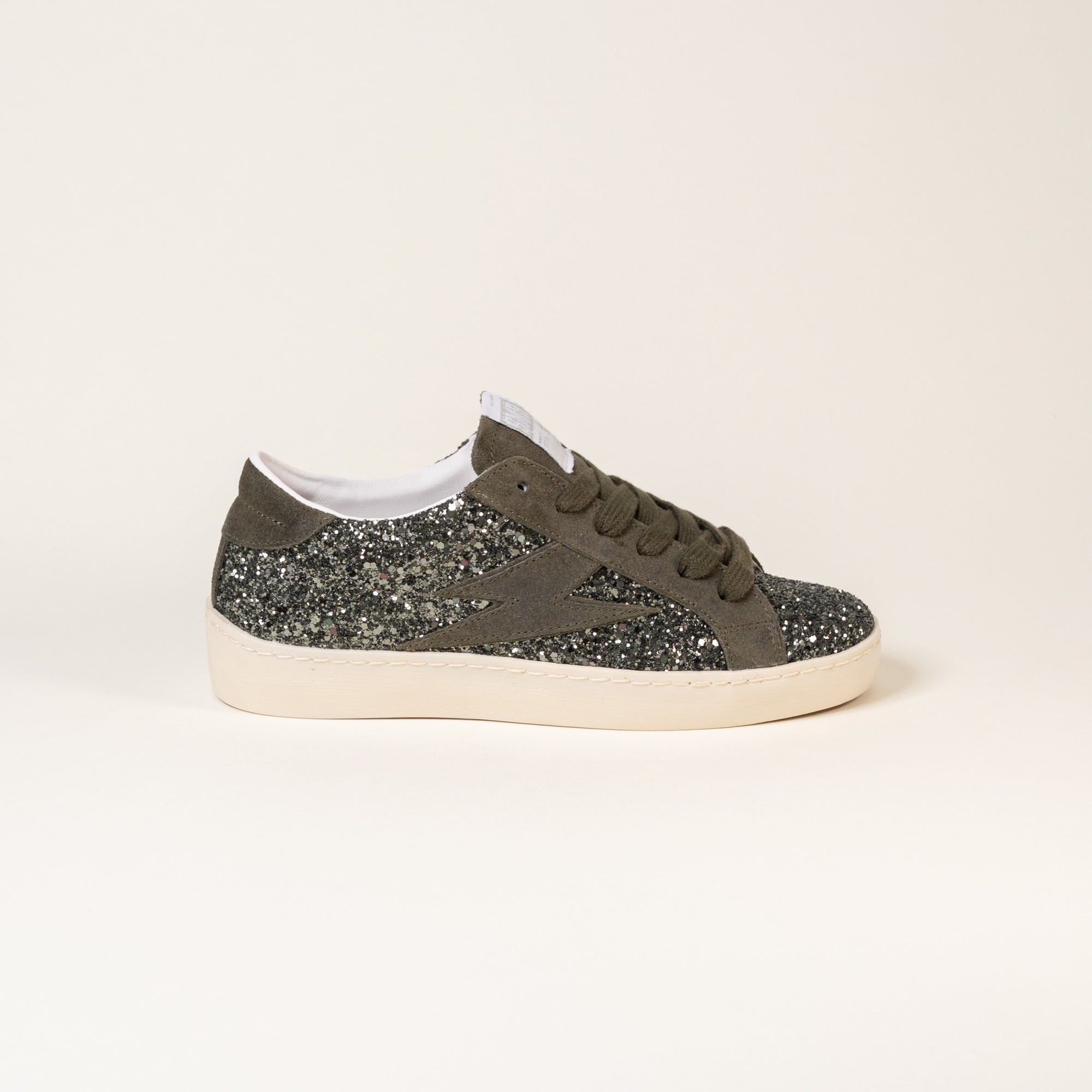 Baskets femme Semerdjian Maya E183 glitter kaki – SMR23
