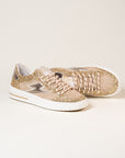 Baskets femme Semerdjian Noubar E474 éclair glitter or – SMR23