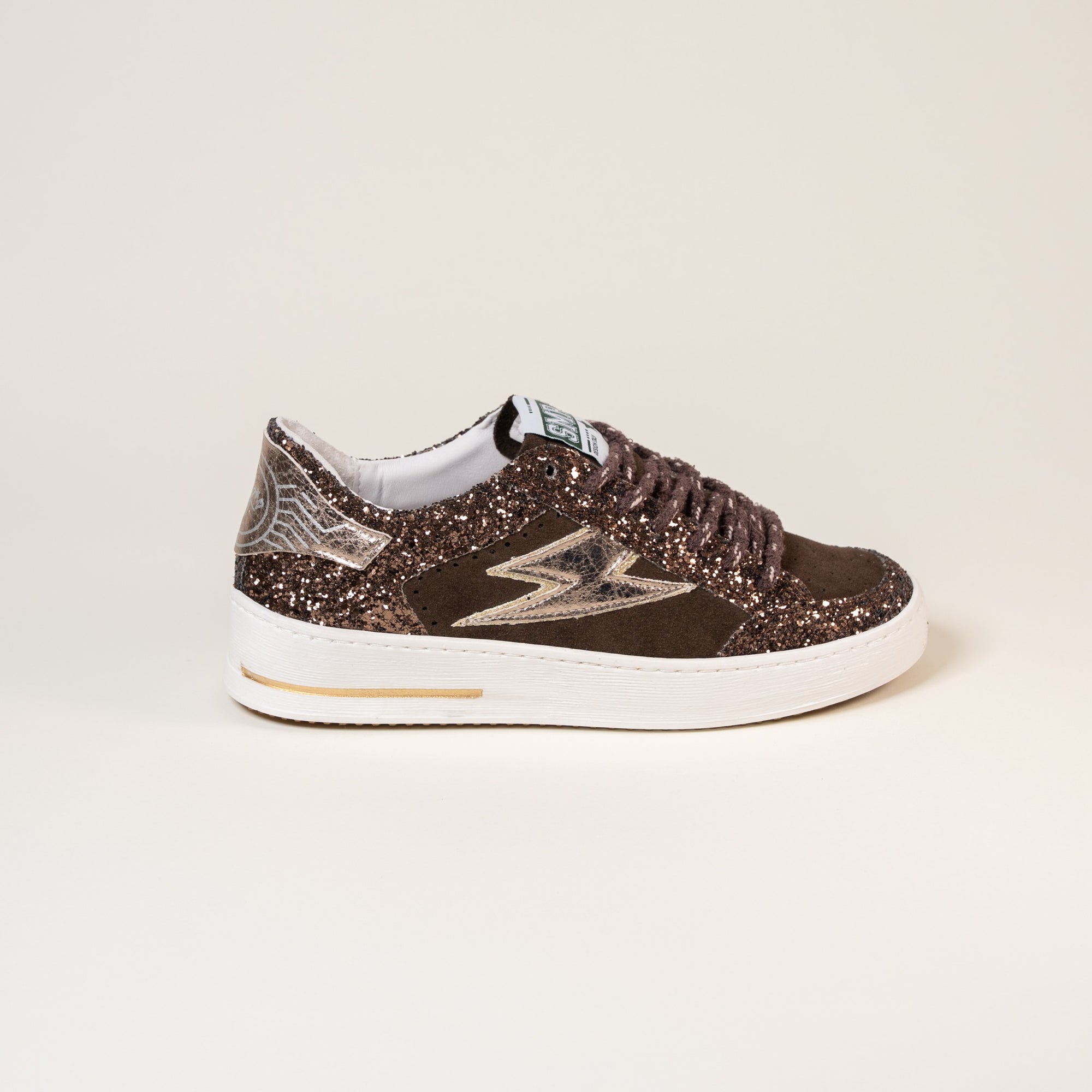 Baskets femme Semerdjian Noubar E475 croûte de cuir marron – SMR23
