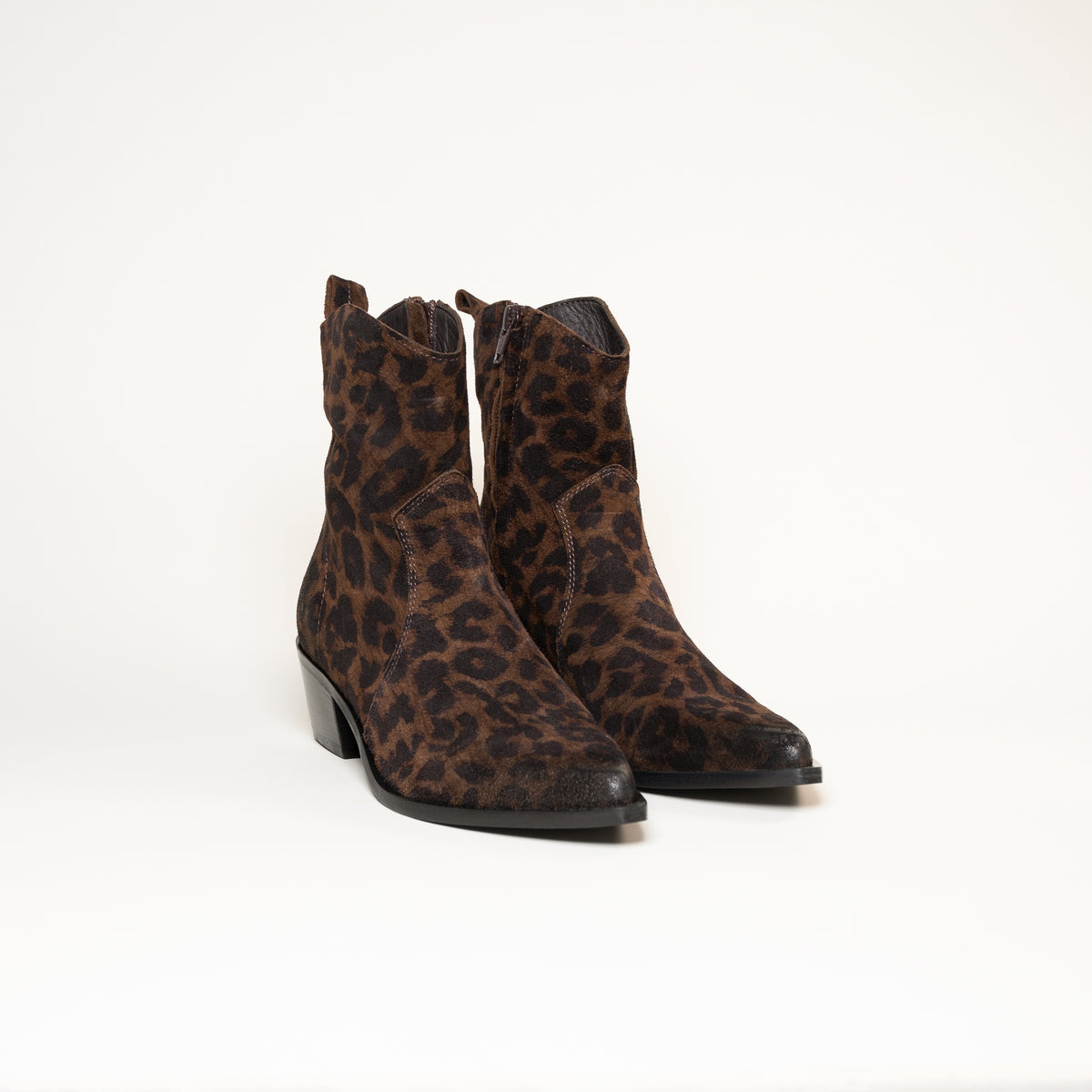 Bottines Semerdjian E1454E5 Croleo Bruciato léopard foncé Italie