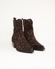 Bottines Semerdjian E1454E5 Croleo Bruciato léopard foncé Italie