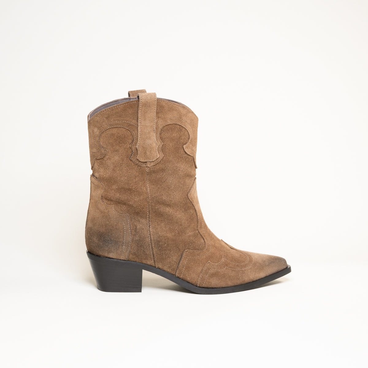 Bottines femme Semerdjian E1467E1 Crosta Sesamo cuir beige patiné
