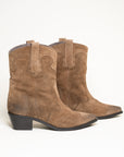 Bottines Semerdjian E1467E1 Crosta Sesamo surpiqûres vintage