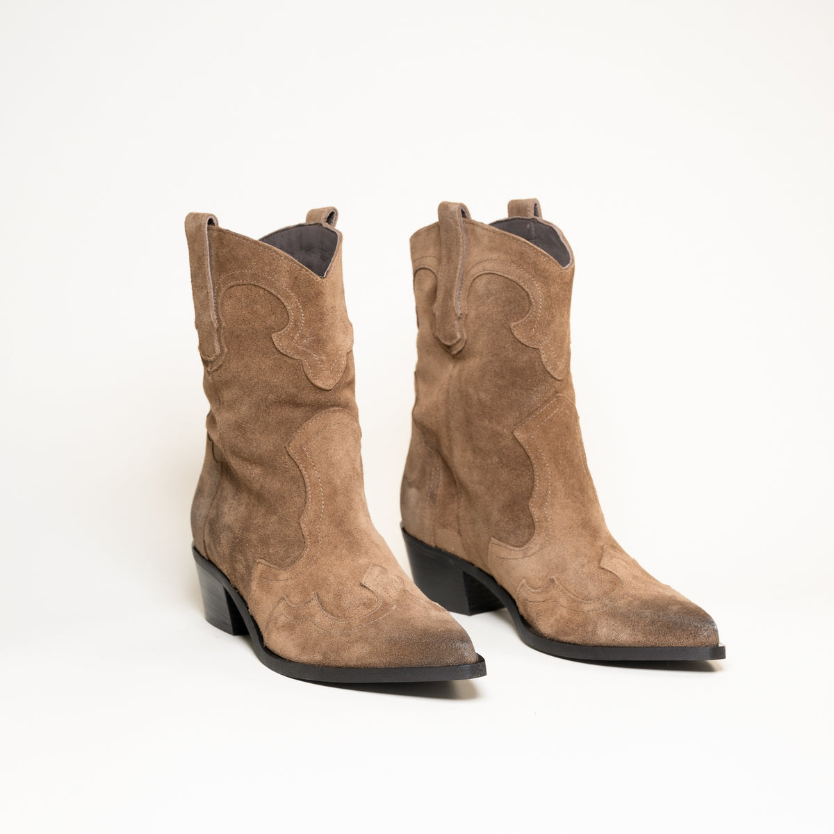Bottines Semerdjian E1467E1 Crosta Sesamo beige patine Italie