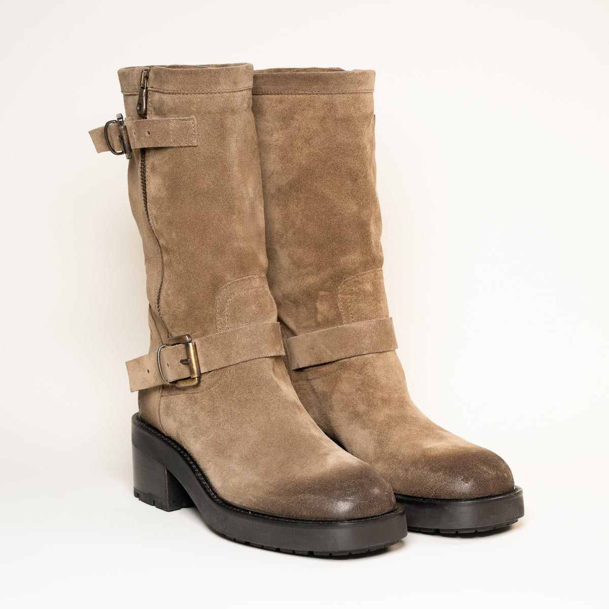 Biker Semerdjian E1468E1 Crosta Sesamo cuir beige biker Italie