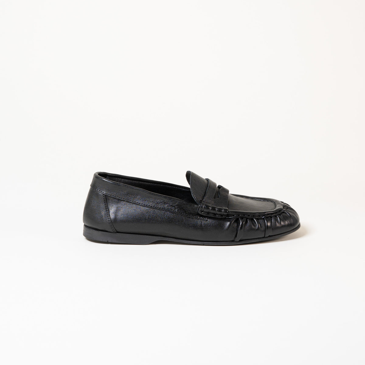 Mocassins KENDAL Montana Nero — Cuir de chèvre noir, doublure cuir de veau et première cuir