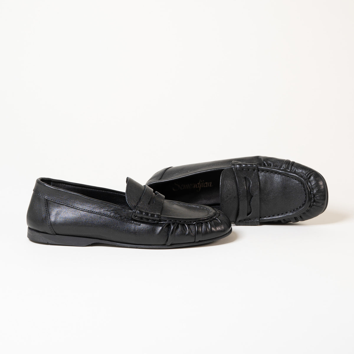Mocassins KENDAL Montana Nero — Gomme