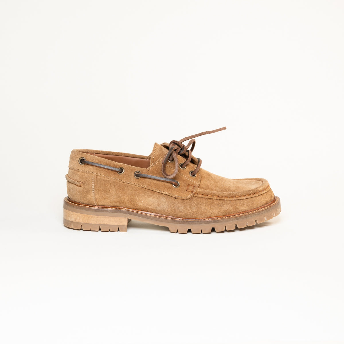 Mocassins KIM17 Camoscio Egypt — Croûte de cuir cognac et doublure cuir de veau