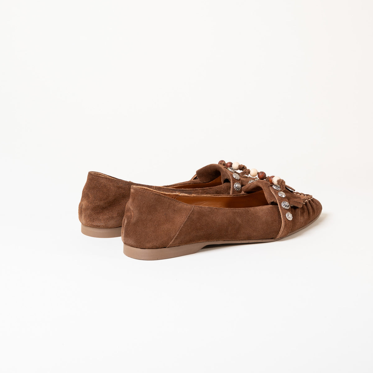 Mocassins VOGUE 01 Camoscio Tabacco — Cognac