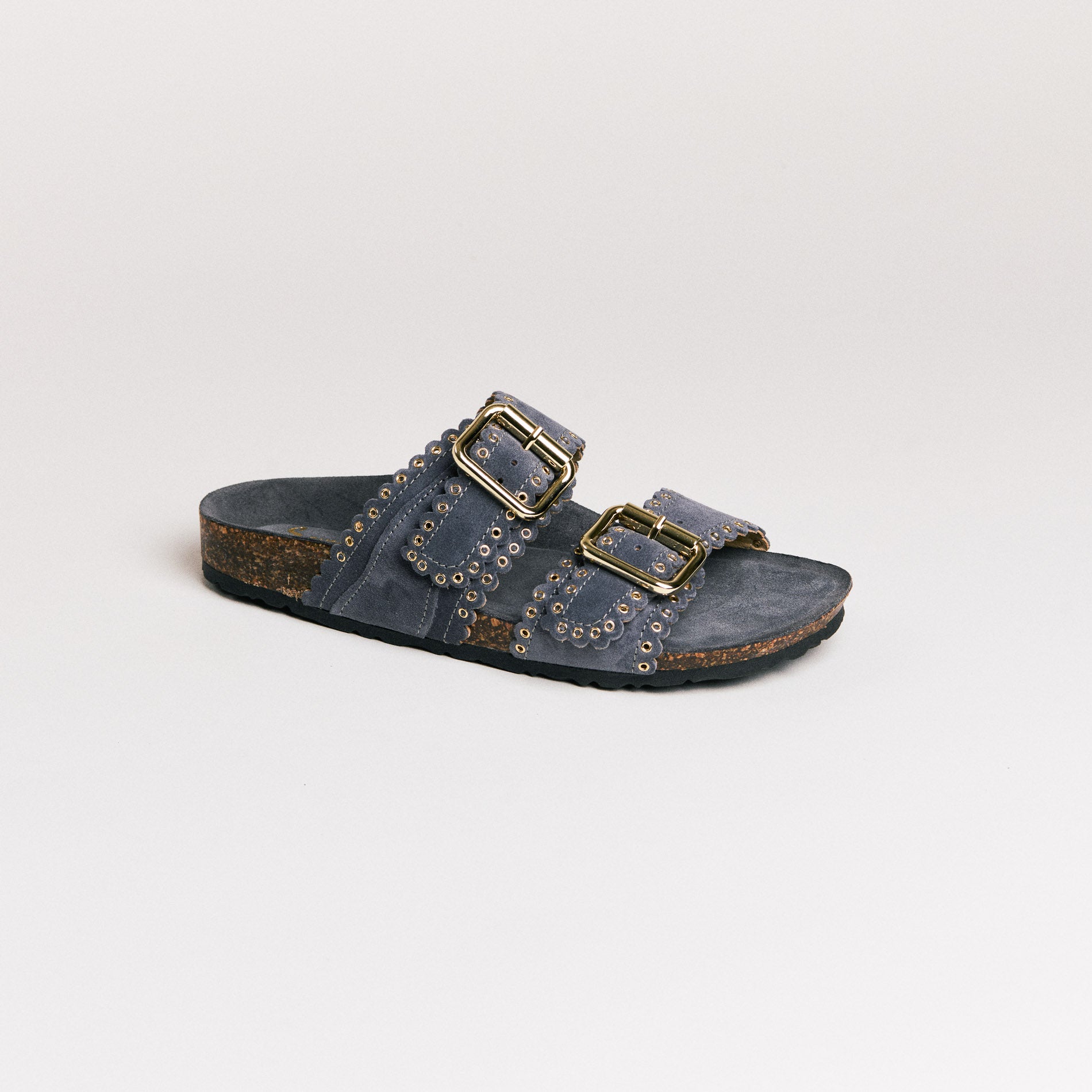 Mules femme Semerdjian Arianna cuir crosta  artisanal européen