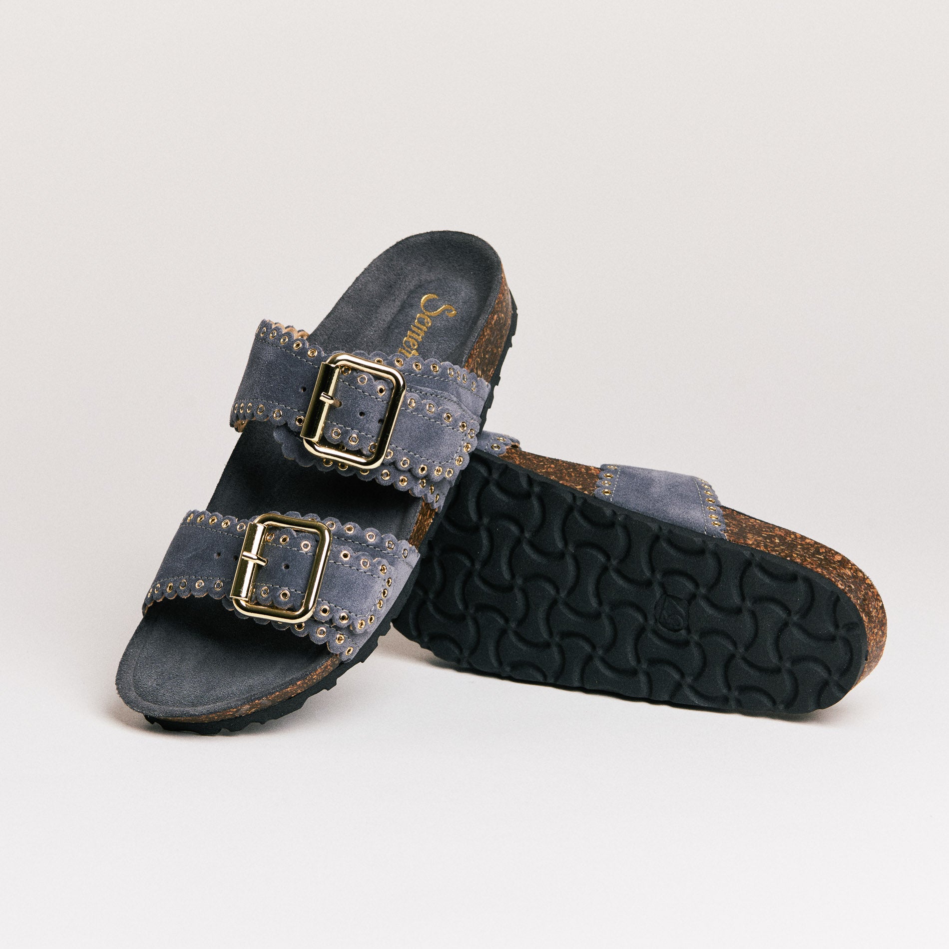 Mules femme Semerdjian Arianna cuir crosta  artisanal européen