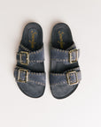 Mules femme Semerdjian Arianna cuir crosta vue dessus