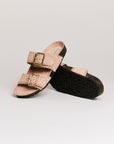 Mules femme Semerdjian Arianna cuir crosta milo vue latérale