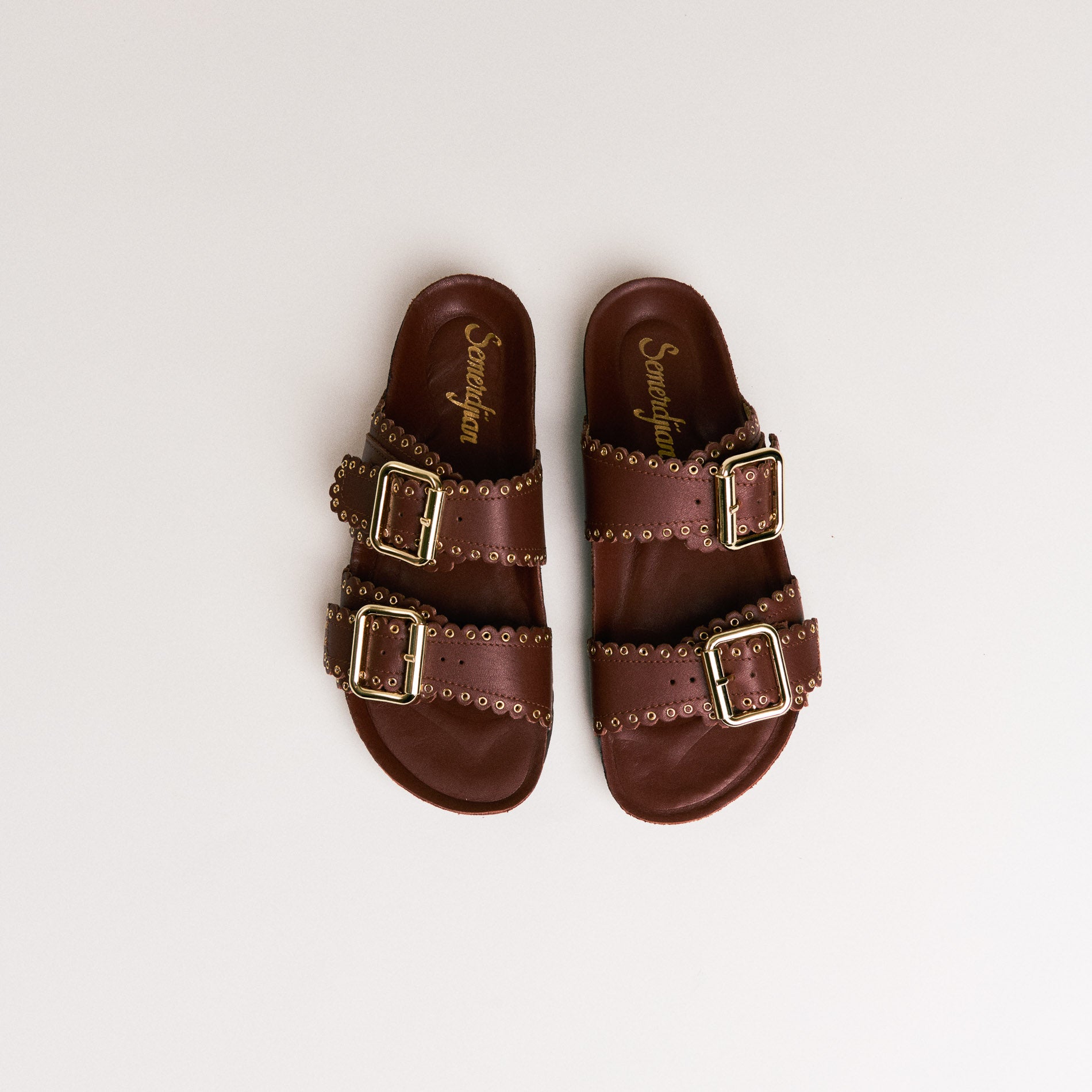 Mules femme Semerdjian Arianna cuir crosta oslo fabriqué en Europe